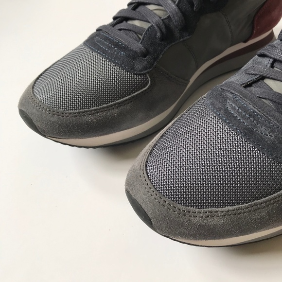 NIB Philippe Model Trpx Mondial City Sneakers Shoes Mens 44 10 Gray Low Tops NWT main image 5